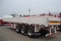 Custom commercial heavy duty flatbed trailers equipment mechanical suspension supplier
