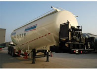 Stainless Steel / Aluminum 40cbm - 70cbm Tri axle cement tank trailer with 2 tool boxes supplier