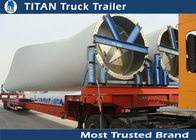 Overlength 43m long Hauling Wind Turbines Extendable Blade Trailers 40 - 80 tons supplier
