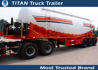 Customized Tri axle v type cement trailer , stainless steel tanker trailers supplier