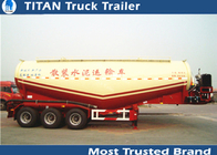 Reinforced steel Cement semi Trailer for dry bulk powder material transportation supplier