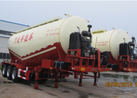 Reinforced steel Cement semi Trailer for dry bulk powder material transportation supplier