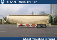 V / W type Small capacity powder tanker cement trailer with air compressor supplier