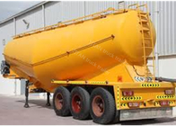Silo cement bulker trailer with 30 tons - 50 tons loading capacity , semi tanker trailers supplier