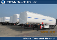 Tri - axle Carbon steel semi Fuel tank trailers with multi size and capacity optional supplier