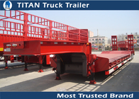 Titan 3 axle 60 tons Payload semi low bed trailers for heavy equipment transportation supplier