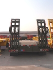 Heavy duty 55 ton 3 axle semi low bed trailer with manual ramps for Philipines supplier