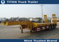 Low Deck Detachable gooseneck lowboy semi trailer 6m - 13m platform Height supplier