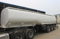 3 Axle 38 m3 fuel semi tanker trailer for Carry diesel , gasoline , liquid supplier