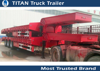 Heavy Duty custom semi lowboy equipment trailers 3 Axle 80 Ton 2.5m - 3.5m Wide supplier