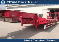 Mechanical suspension 4 Axle 120 Ton Lowbed Semi multi axle trailers 9 - 20m Length supplier