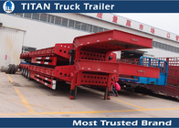 Mechanical suspension 4 Axle 120 Ton Lowbed Semi multi axle trailers 9 - 20m Length supplier