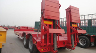 2 / 3 Axles 50tons Heavy low bed trailer with hydraulic loading cramps supplier