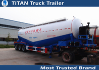 V / W type reinforced steel Cement bulker trailer with 3 axles 35m3 - 50m3 volume supplier