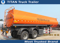 Custom bogie suspension 2 axles semi Tanker Trailer 28000-40000 liters loading capacity supplier