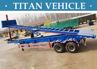 2 Axle Container Tipper Trailer , 40 Ft Skeleton Container dump Trailer supplier