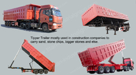 30 cubic meters tipper dump trailers for coal sand transport TITAN supplier