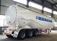 Dry bulk cement powder material transport tanker semi trailer for sale supplier
