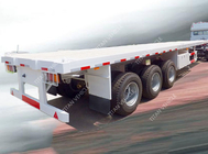 20ft 40ft 45ft 53ft 30 ton low Flatbed Semi Trailer fuwa axles supplier