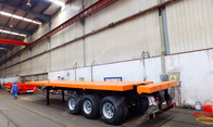 TITAN 3 Axle 40ft Container Flatbed Semi Trailer With Bogie Suspension supplier