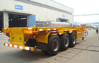 Tri - Axles 40ft Container Trailer Chassis With 12 Pcs Twist Lock supplier