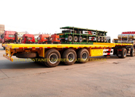 Container Carrier Flat bed Flatbed Semi Truck Trailer For Africa Market supplier
