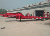 5 axles drop bed low loader trailer for large contruction machinery supplier