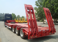 3 axles 80 ton low bed trailer pintle hitch trailers dimension optional supplier