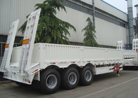 50 ton Three axles heavy semi low bed trailer transportation trailer supplier