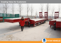 Heavy Duty 4 axles 100 ton drop deck low bed semi trailers for Congo Market supplier
