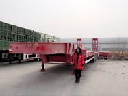 Super 100 tons low bed trailer to transport a excavator and bulldozer supplier