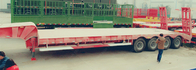 Super 100 tons low bed trailer to transport a excavator and bulldozer supplier