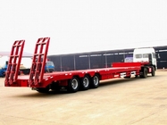TITAN low bed trailer  , low bed semi trailer 80T , lowbed semi trailers and truck trailers supplier