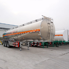 3 Axle Crude Oil Tanker Trailers 45000 Liters Fuel Tanker Semi Trailer Aluminum Alloy supplier
