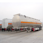 3 Axle Crude Oil Tanker Trailers 45000 Liters Fuel Tanker Semi Trailer Aluminum Alloy supplier