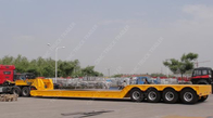 Tri Axle Front Loading Lowboy Gooseneck Trailers With Power Station supplier