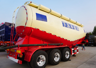 3 Axle dry powder material bulk cement semi trailer with Bohai air compressor supplier