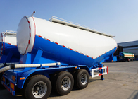 55cbm 66 tons Dry Bulk Powder Cement Tanker Trailer / cement transport trucks supplier