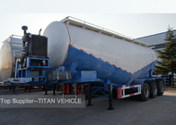 3 Axles 30cbm 40 ton Silo Bulker Cement Tank Trailer Carrier Reinforced Steel Material supplier