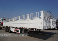 3 Axles 60 ton 40ft Flatbed Semi Trailer Equipment with Side Walls supplier