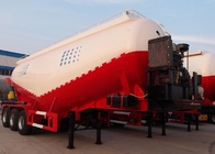67cbm 80T Cement Trailer , Dry bulk trucking transportation with LED light supplier