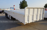 40T 60 ton Dropside Flatbed Trailer with Side Wall , 3 Axles Trailer supplier