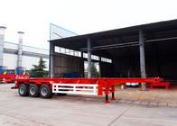 Flatbed Semi Trailer container chassis skeleton tri - axle for the container transport supplier