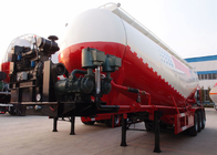 V shaped  Bulk Powder Cement Trailer WITH 3 Axles 35M3 Mechanical suspension supplier