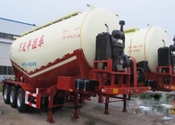 3 Axle 55m3 V shaped bulk tank truck semi trailer / cement bulk trailer supplier