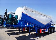3 Axle 55m3 V shaped bulk tank truck semi trailer / cement bulk trailer supplier