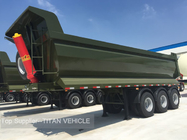 Titan dump truck trailer ,3 axle 80tons 42CBM dump truck trailer，High strength steel ,U type dump trailer supplier