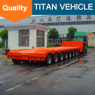 Titan low bed trailer 100 ton,low bed truck trailer,4 axle 100 ton low bed trailer dimensions supplier