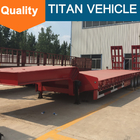 Titan low bed trailer 100 ton,low bed truck trailer,4 axle 100 ton low bed trailer dimensions supplier