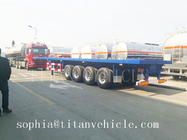 Titan flatbed semitrailer ,40feet platform trailer for container,container flatbed semi trailer supplier